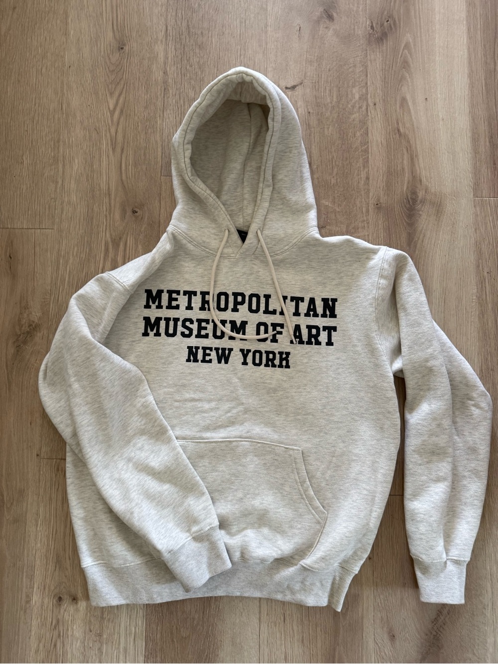 MET Metropolitan Museum of Art New York Hoodie - Light Heather Gray size M -new